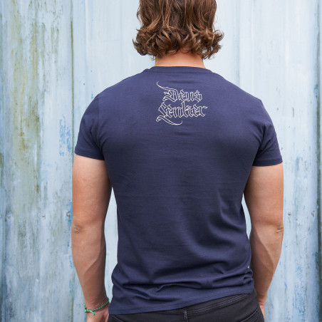 Tee-shirt UBER ALLES bleu marine