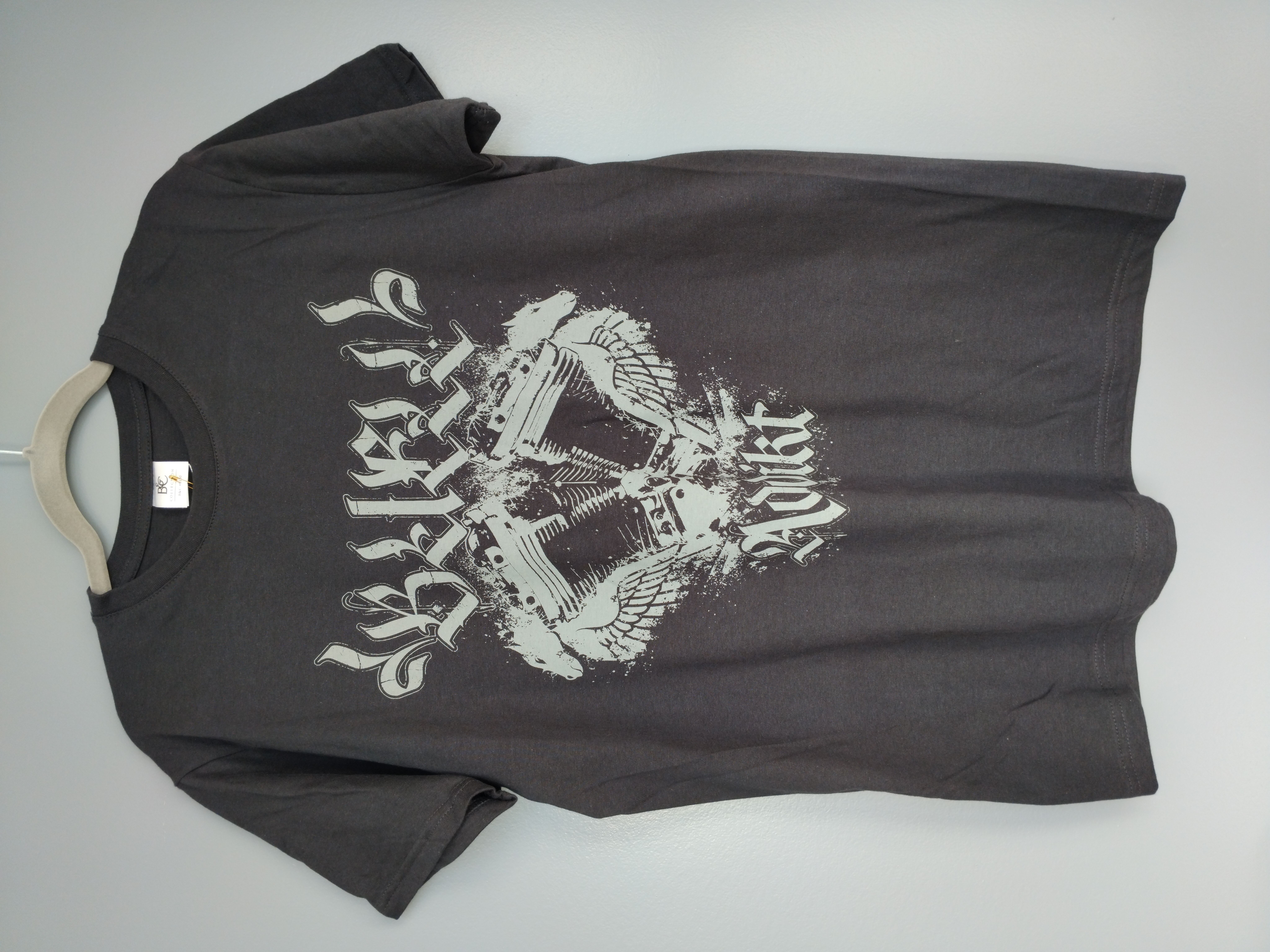 T-shirt Buell addikt noir usé (gris très foncé)