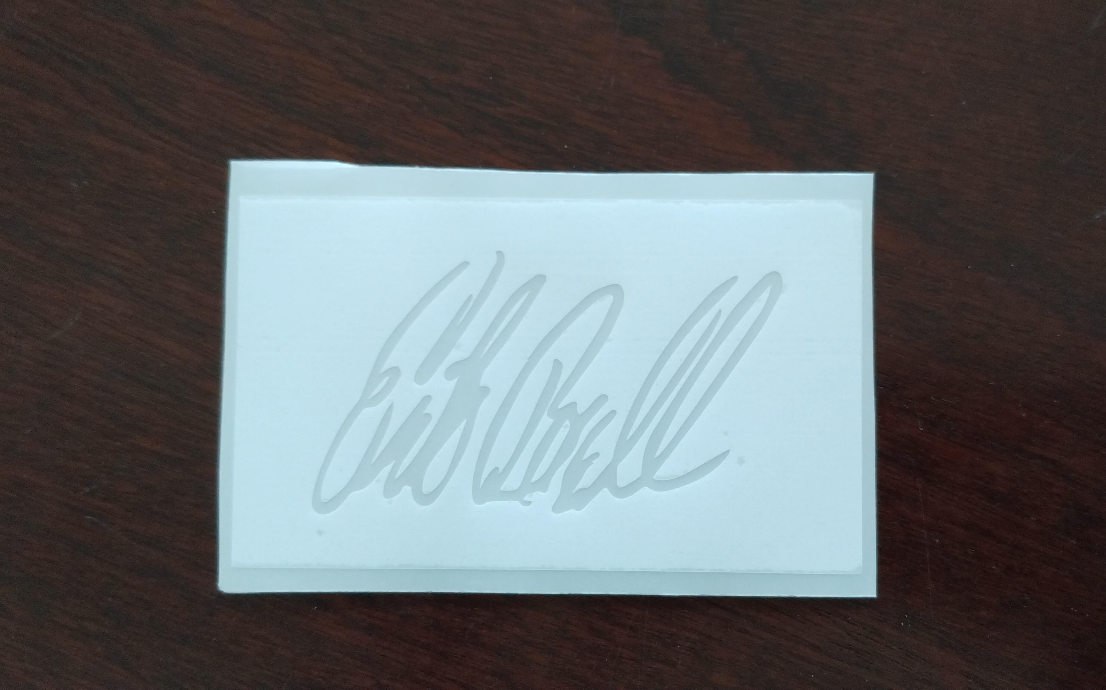 Pochoir signature Erik Buell