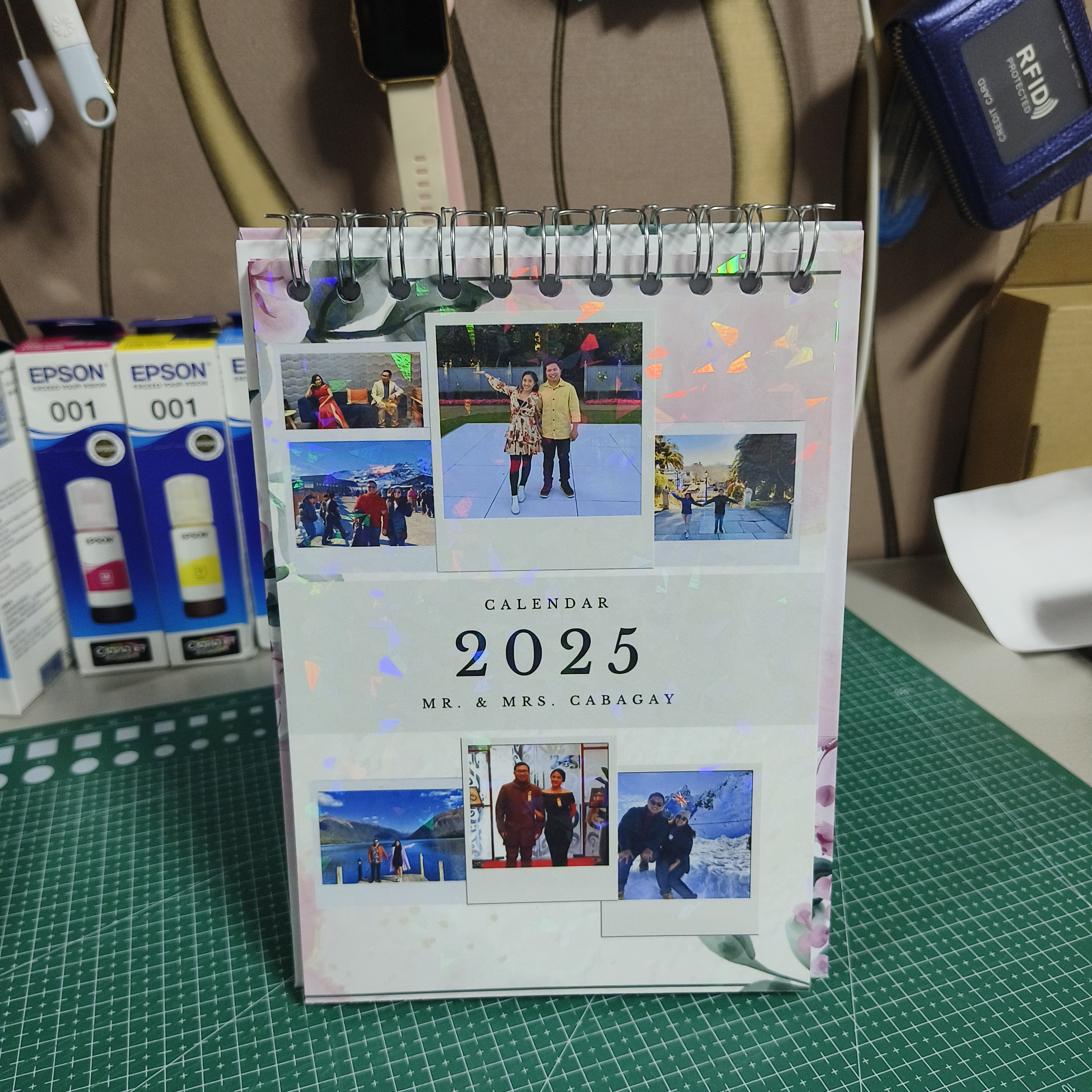 Personalized Photo Desk Calendar (A5 Size)
