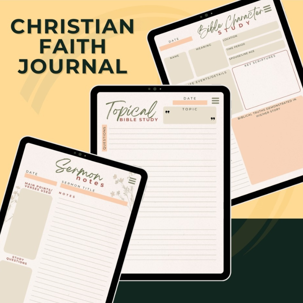 CHRISTIAN FAITH PLANNER & DEVOTIONAL JOURNAL