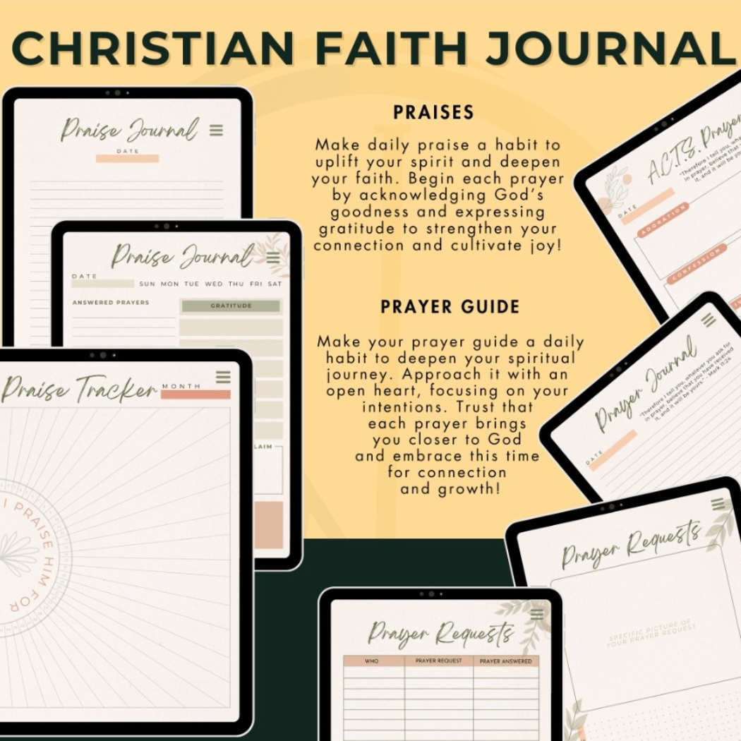 CHRISTIAN FAITH PLANNER & DEVOTIONAL JOURNAL