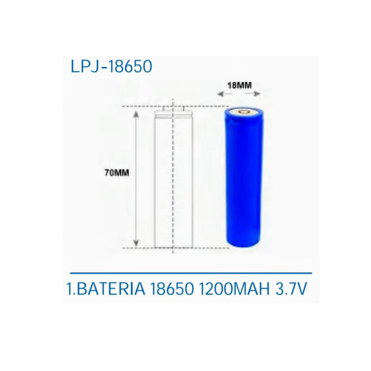 Baterias 18650 LANTERNA TATICA Ni-mh 3.7v 4700mah Recarregável