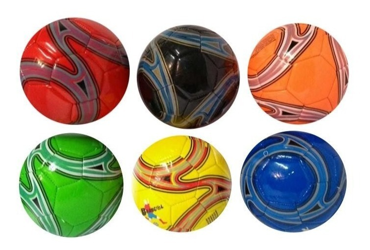  Bola Futebol Pequena N. 2couro Sintético Pequena N.2 Cor Variadas