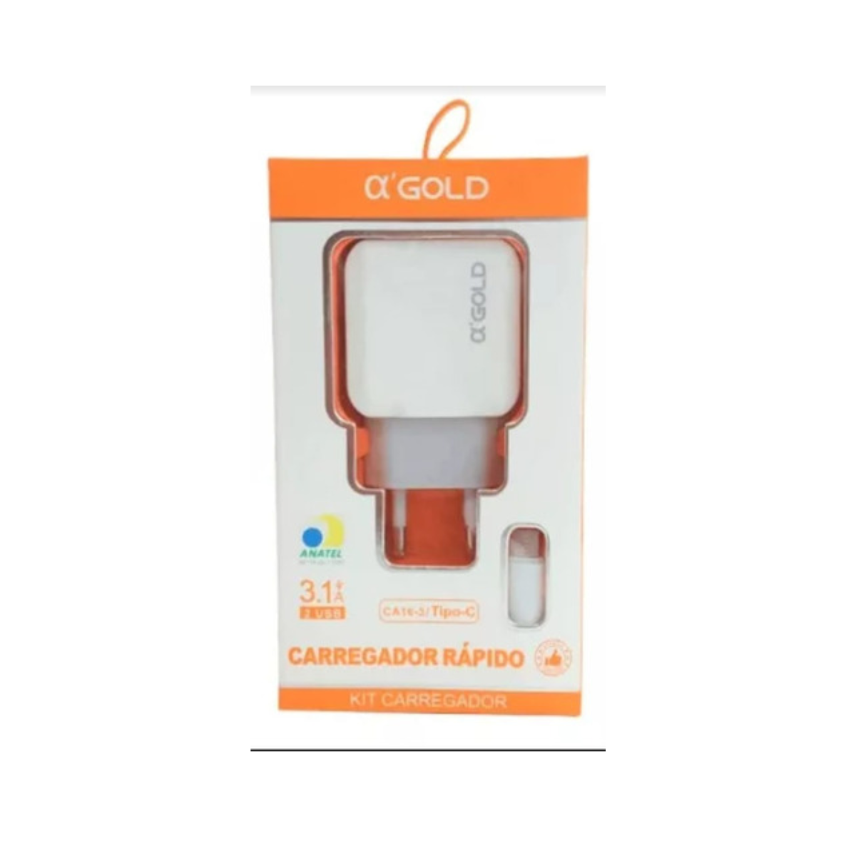 A´GOLD Kit Carregador Rápido Usb Duplo Tipo-c