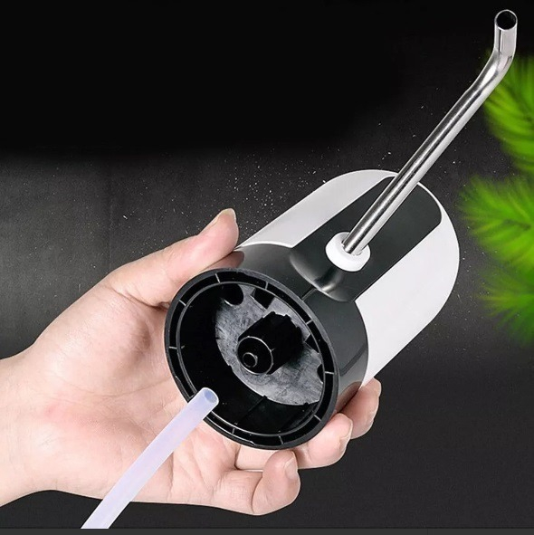 Bomba Elétrica Recarregável Usb Galão Água 10 20l Branca