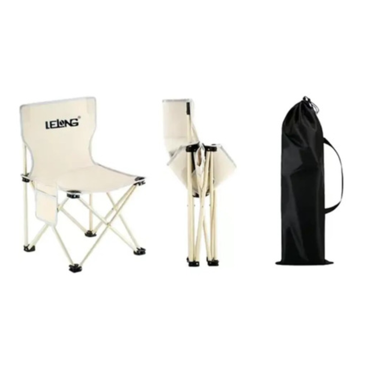 Cadeira Camping Pesca Praia Dobrável Bolsa Resistente 100kg