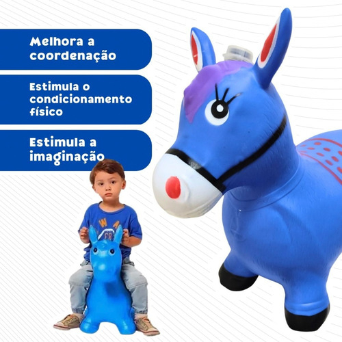 Cavalinho Upa Upa Pocoto Brinquedo Infantil Pula Pula Cor Verde