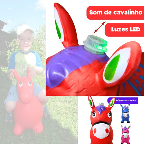 Cavalinho Upa Upa Pocoto Brinquedo Infantil Pula Pula Cor Verde