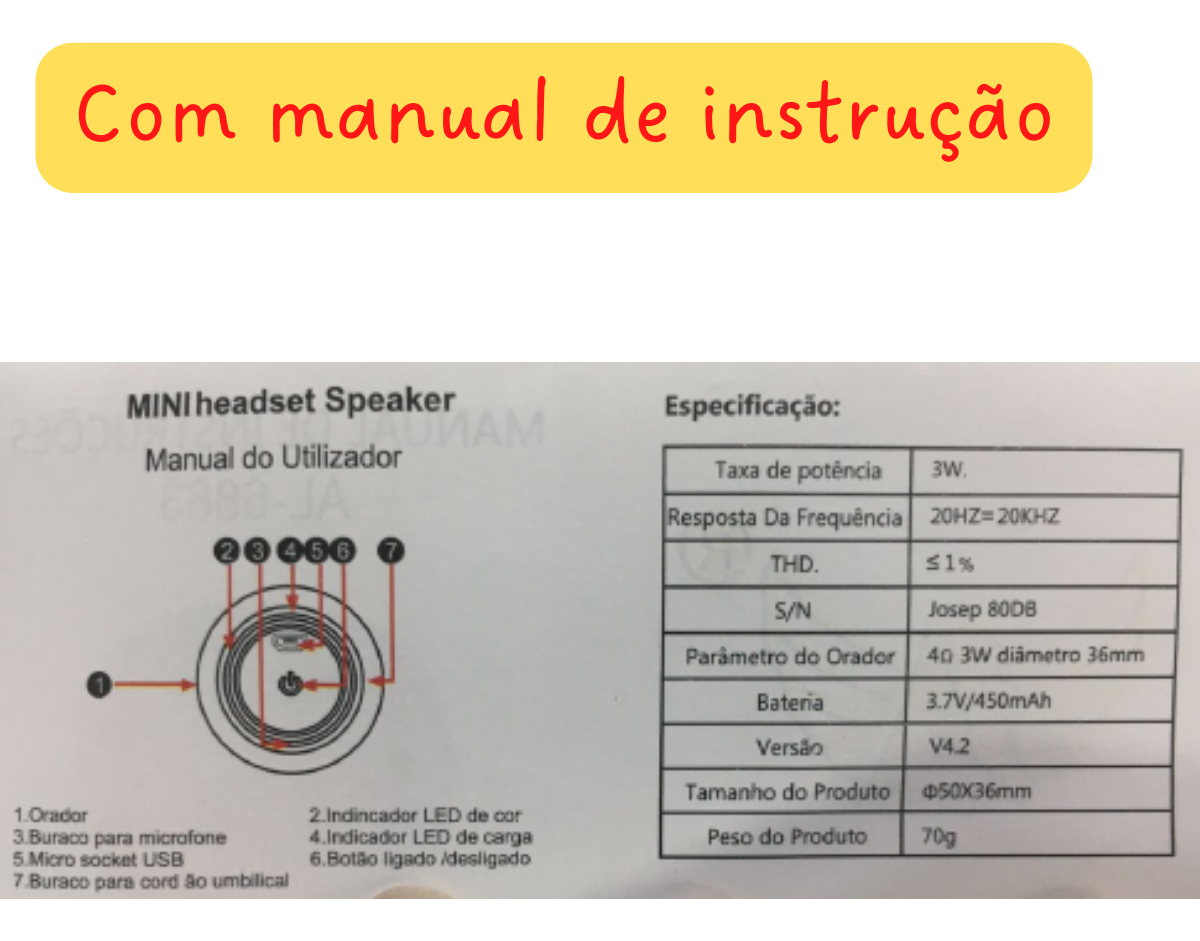 Dia Dos Pais Caixinha Som Bolinha Bluetooth Som Muito Alto Altomex AL-6117 Preto