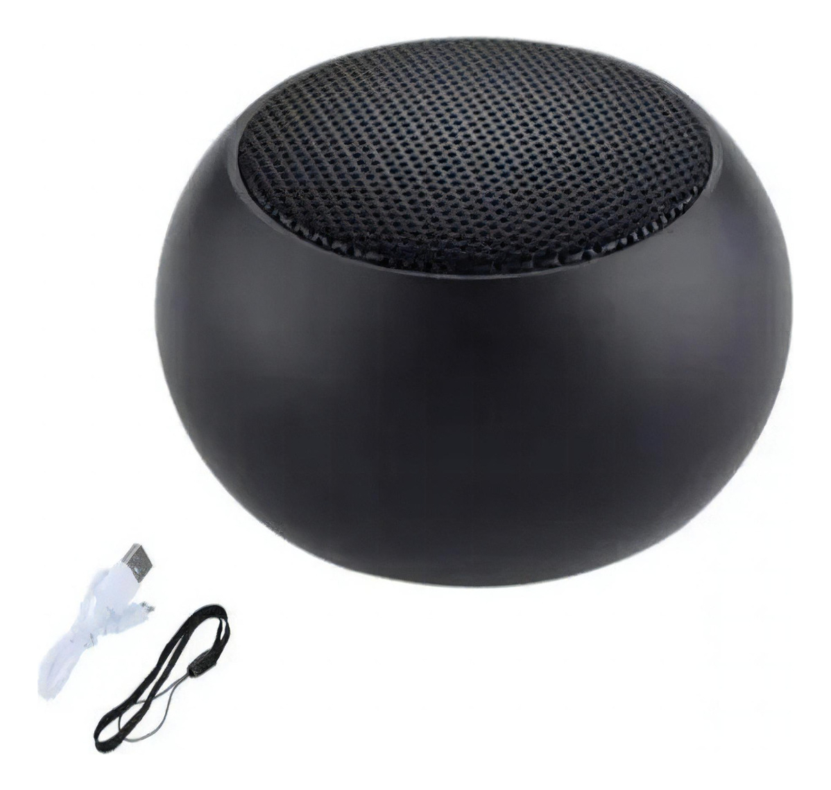 Dia Dos Pais Caixinha Som Bolinha Bluetooth Som Muito Alto Altomex AL-6117 Preto