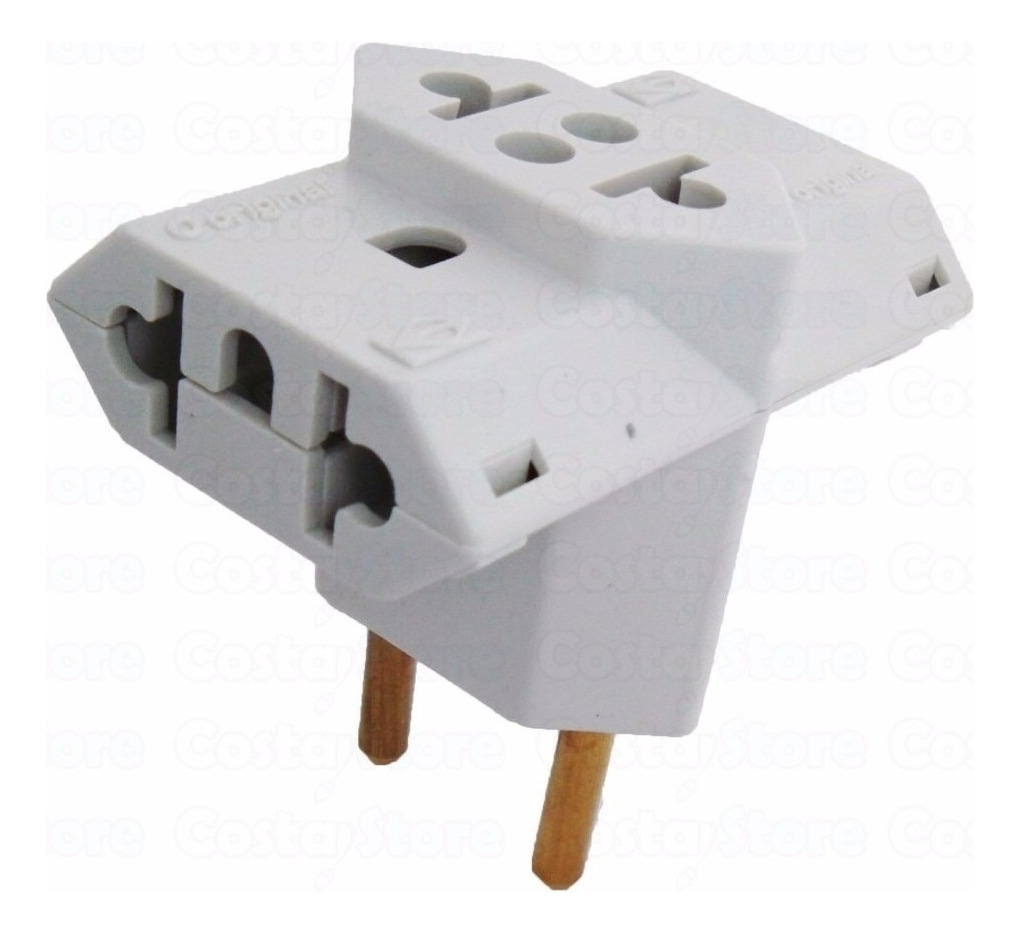 Kit 3 Adaptador Benjamim + 3 Adaptador Bob 10a/20a Pradrão 110V/220V
