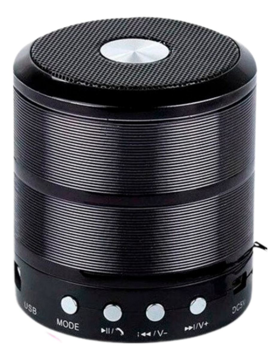 Mini Caixinha De Som Bluetooth Kapbom Ka887 Sem Fio Portátil Cor Preto