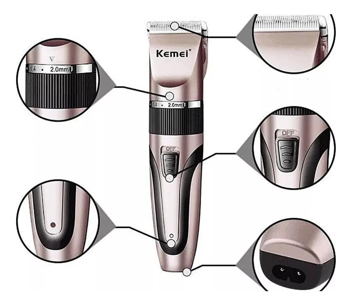 Máquina Kemei Km 1053 Pet Animais Cães Gatos Profissional primeira linha 110V/220V
