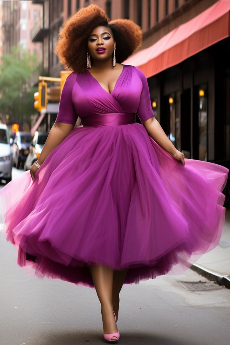 Elegant Purple Dress
