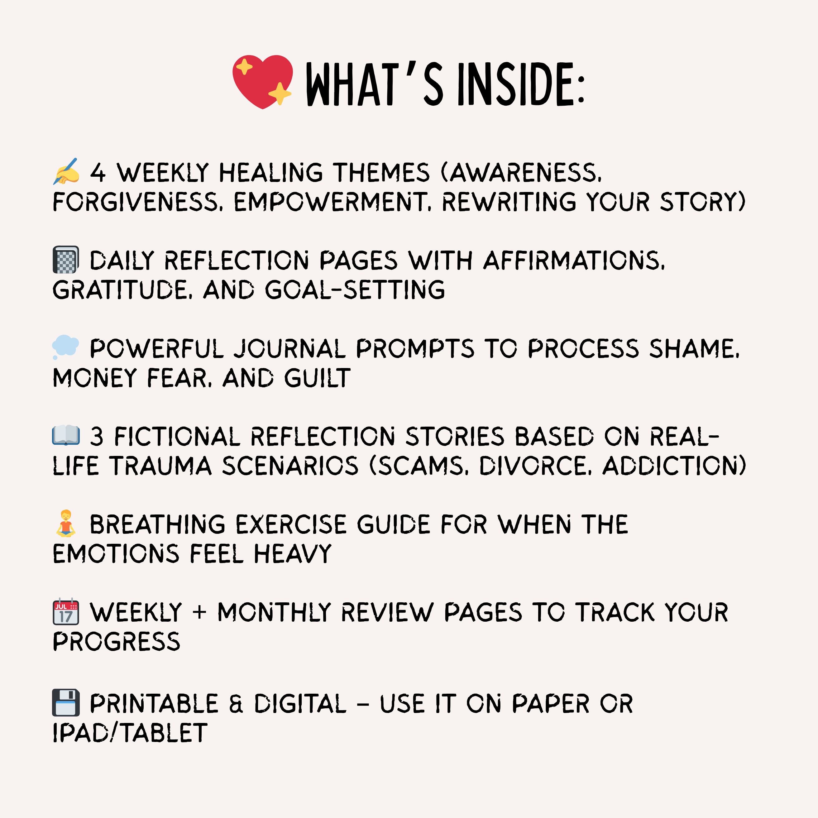 Healing Money Trauma Planner/Journal