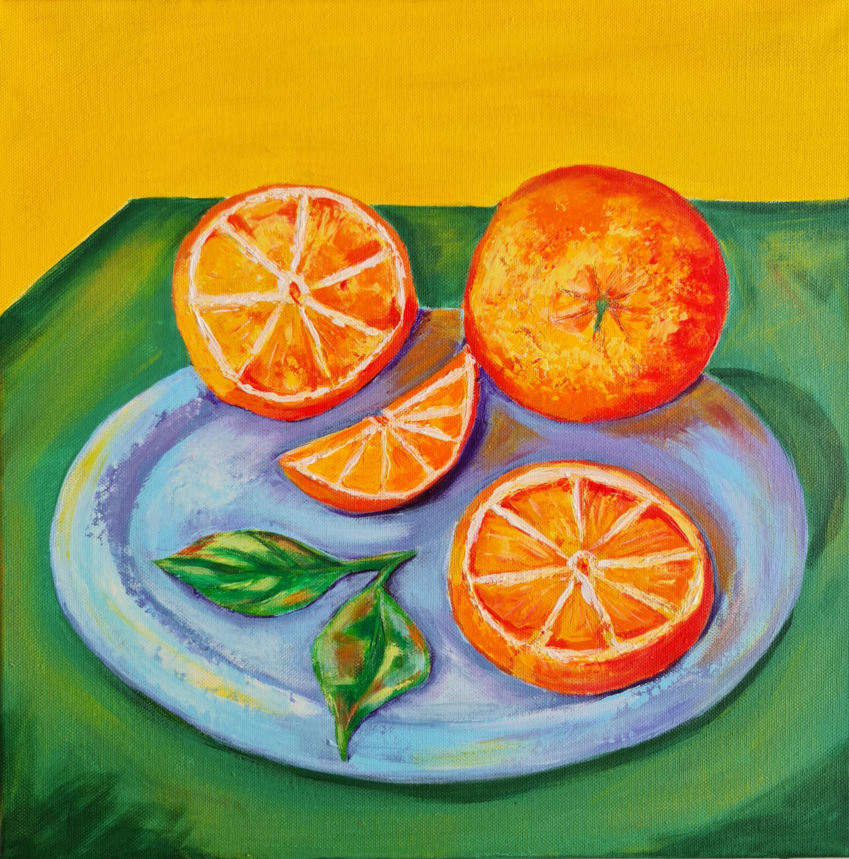 Vibrant Citrus Oranges Painting