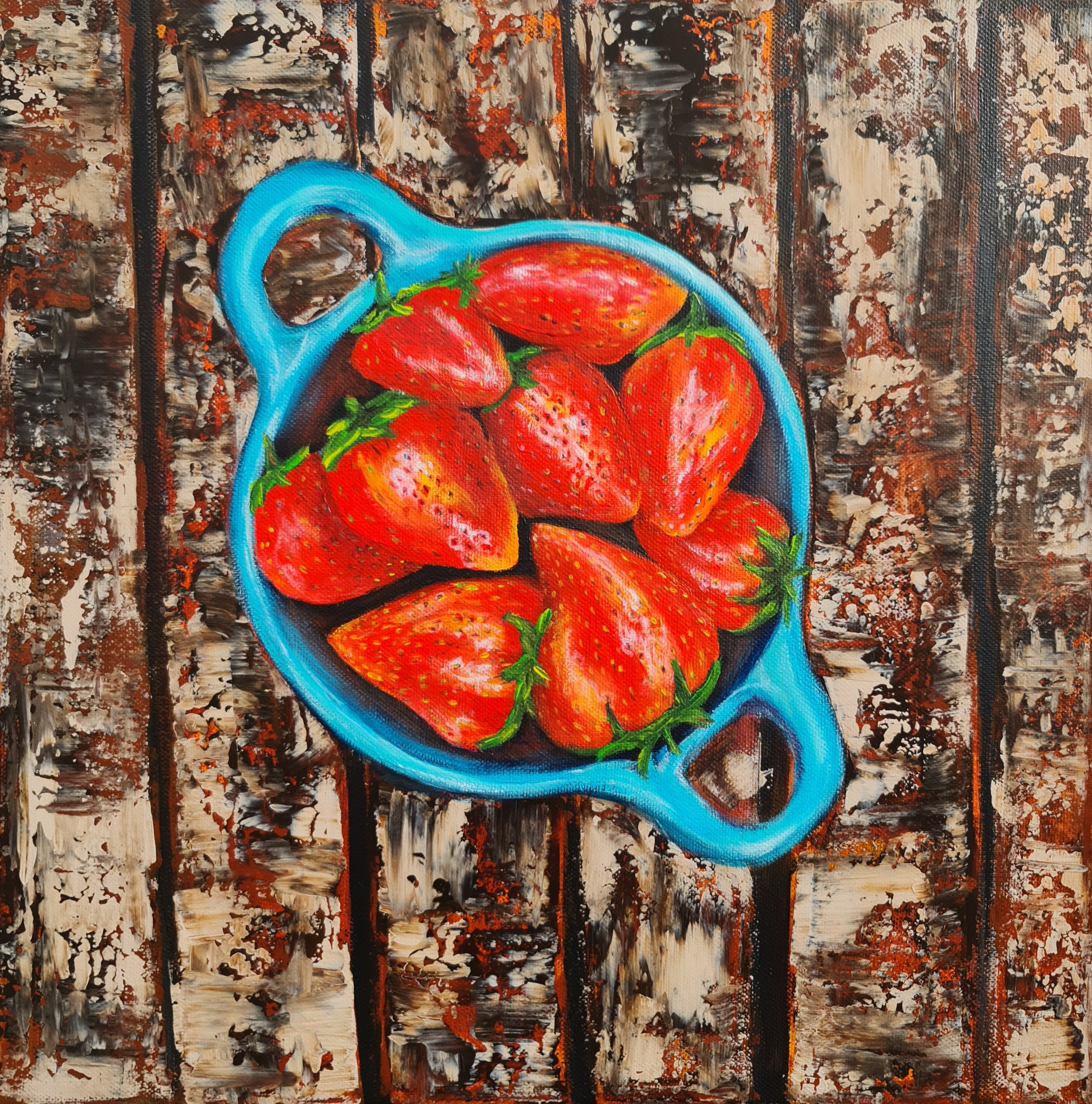 Strawberry Art Painting 