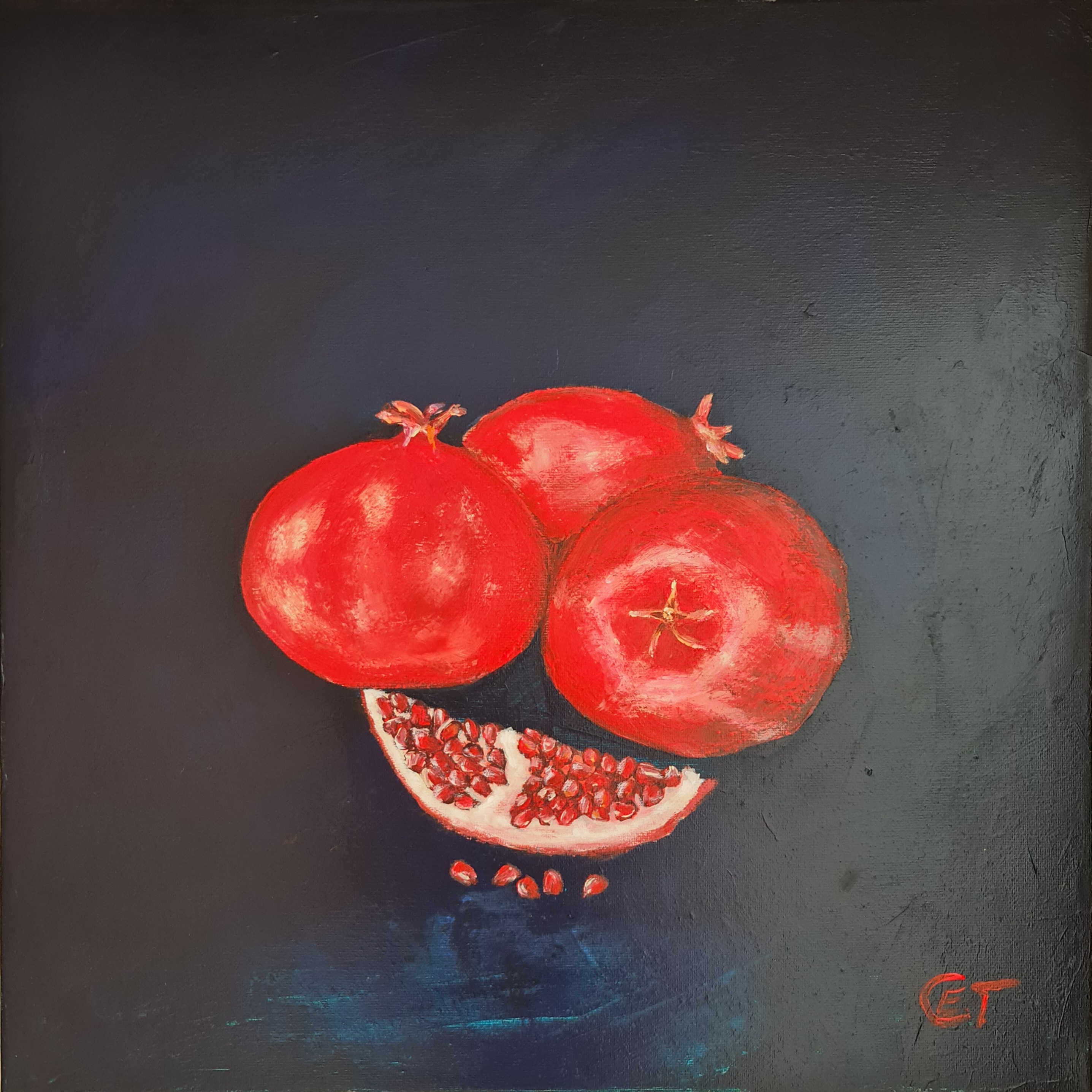 Pomegranate Still Life Painting
