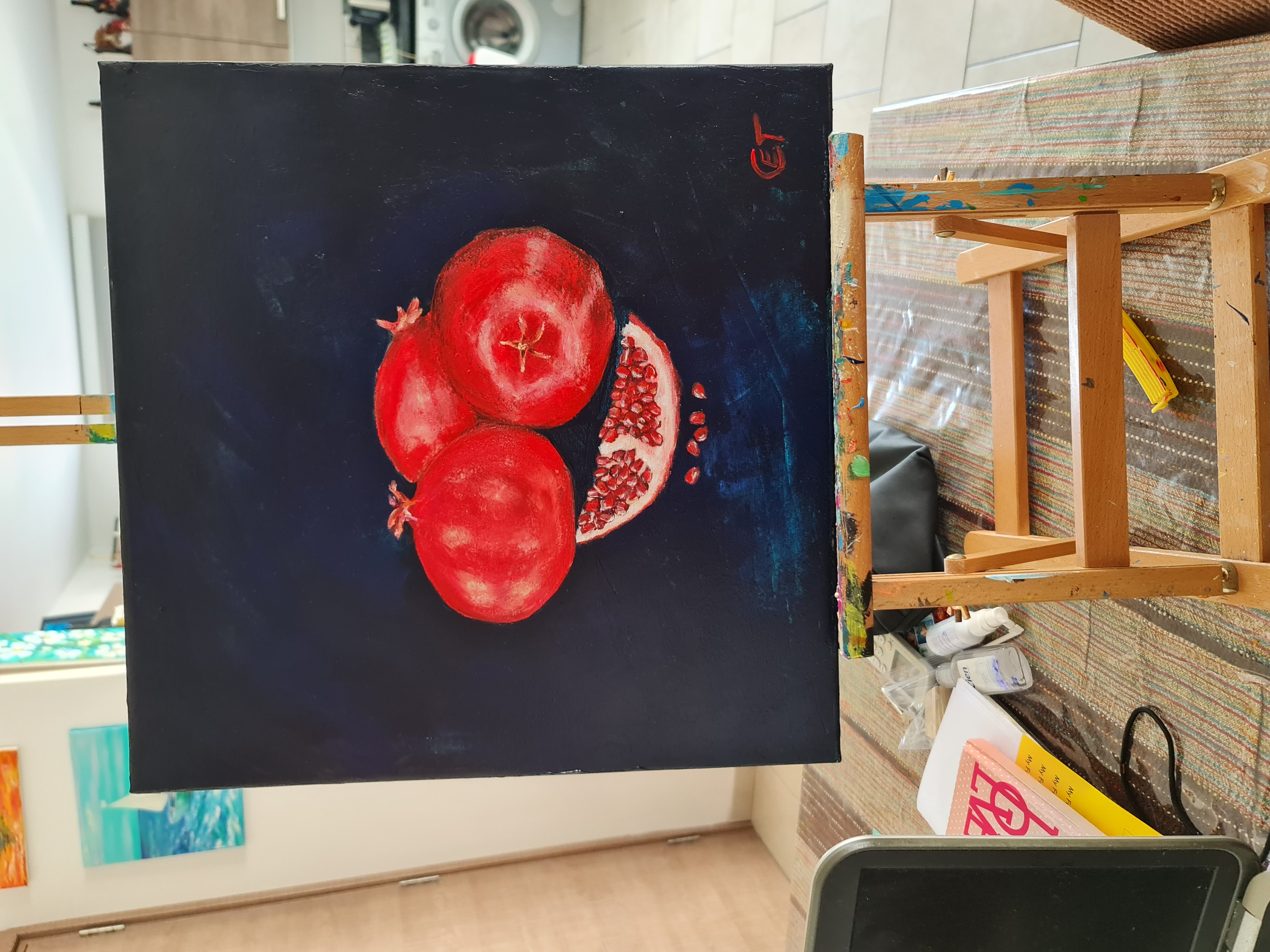 Pomegranate Still Life Painting