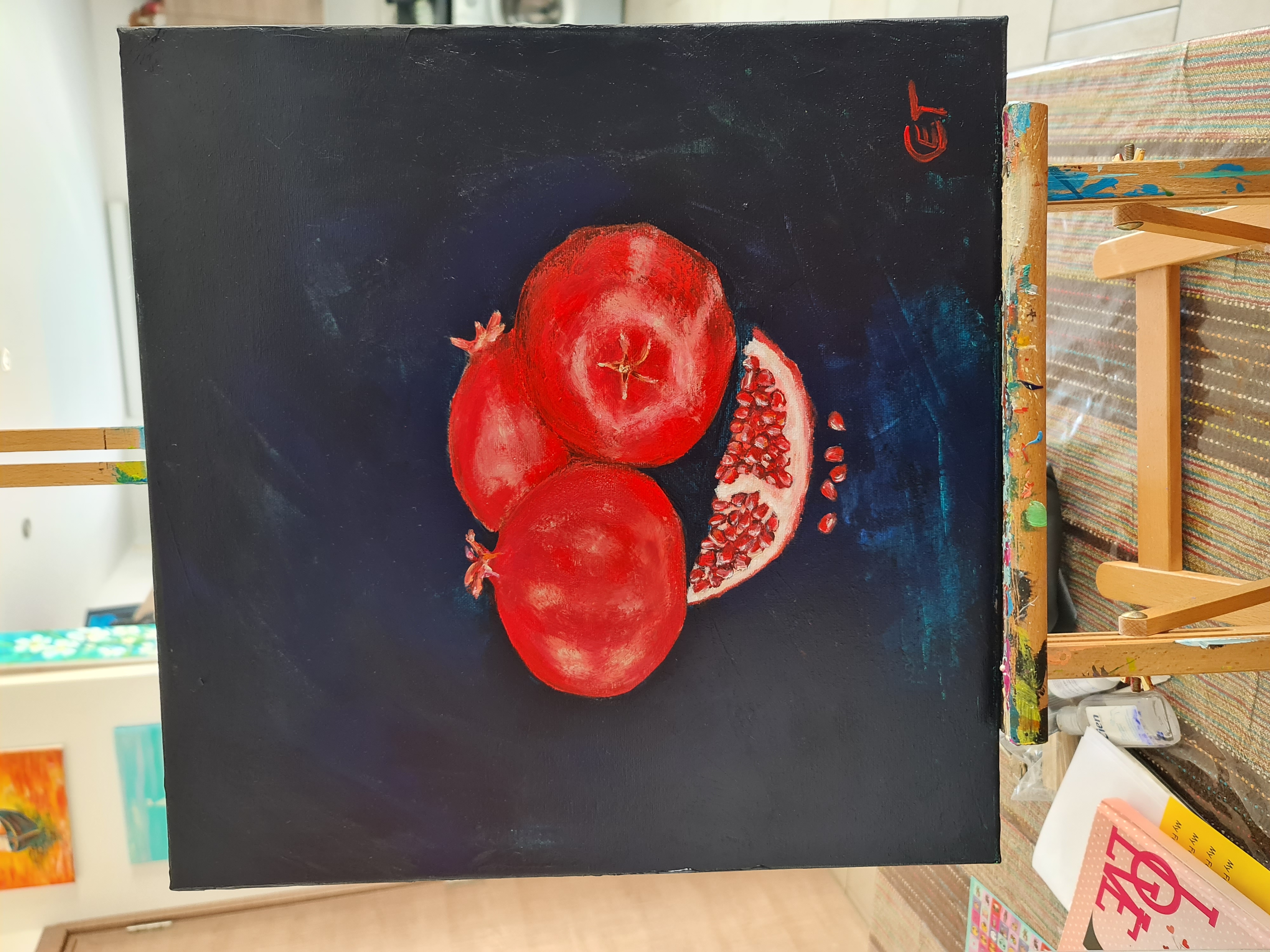 Pomegranate Still Life Painting