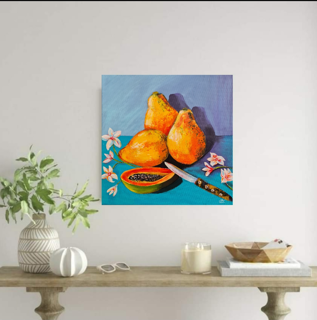 Still Life with Papayas