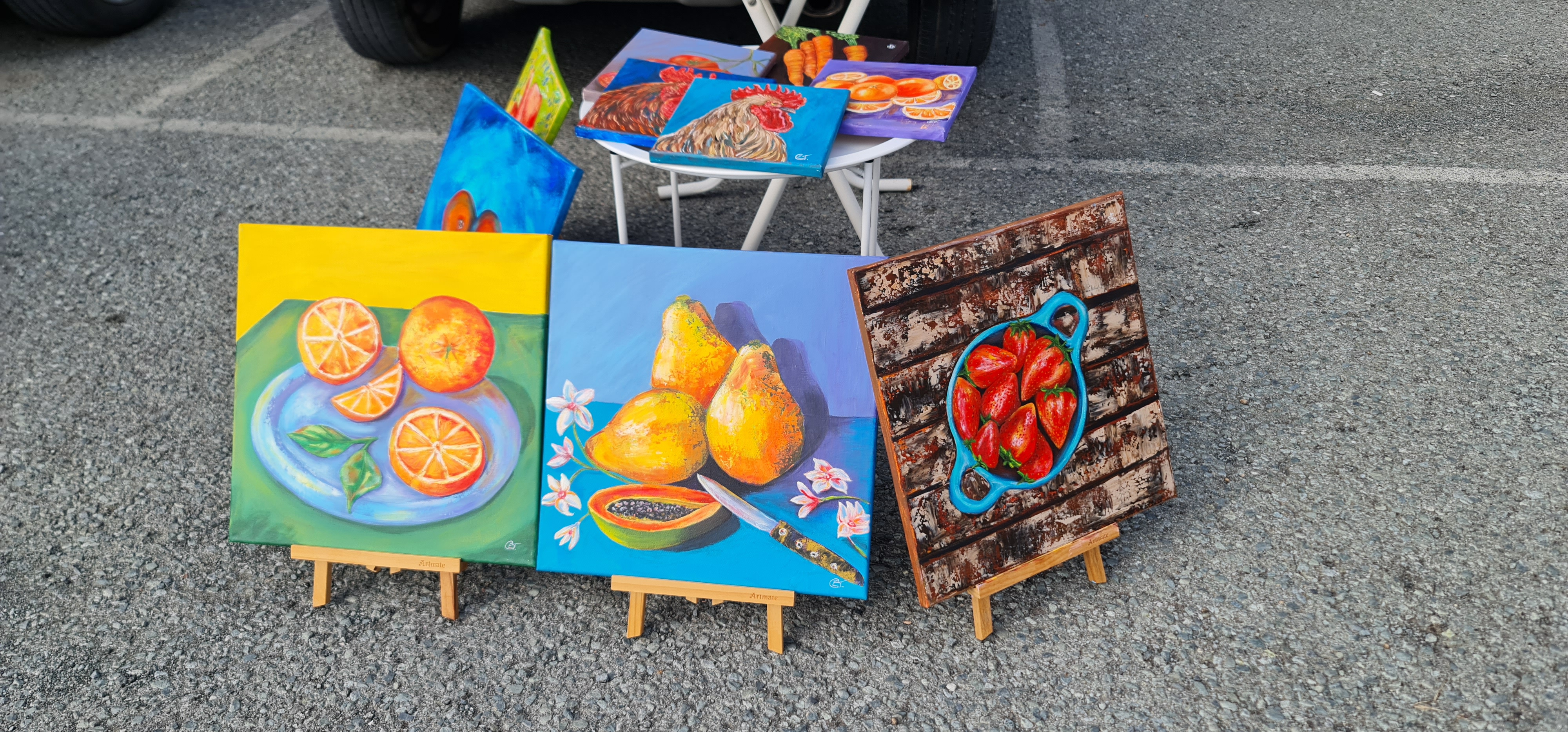 Still Life with Papayas