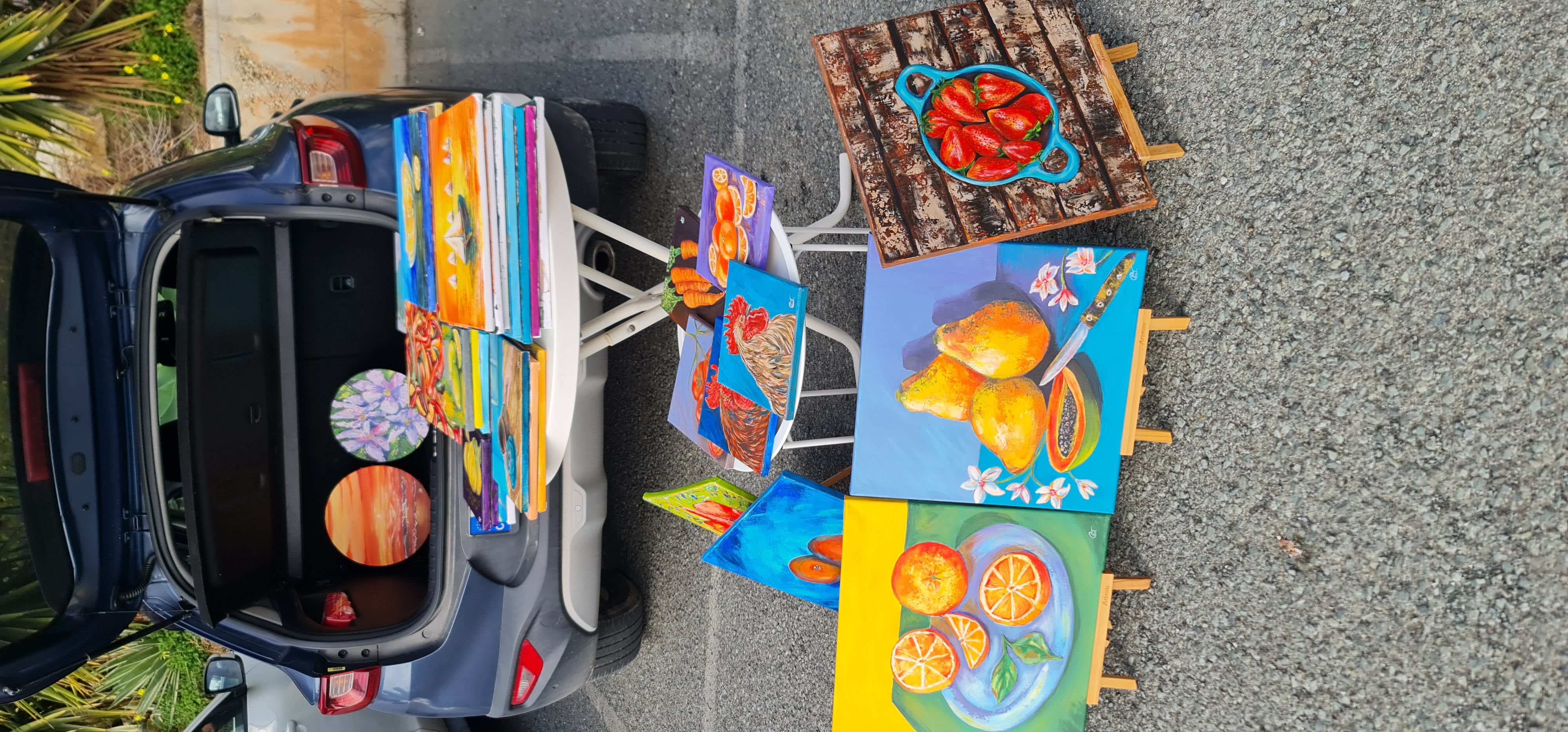 Still Life with Papayas