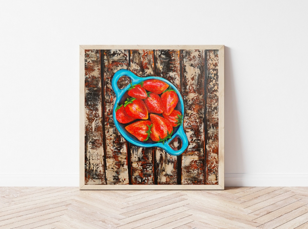 Strawberry Art Painting 