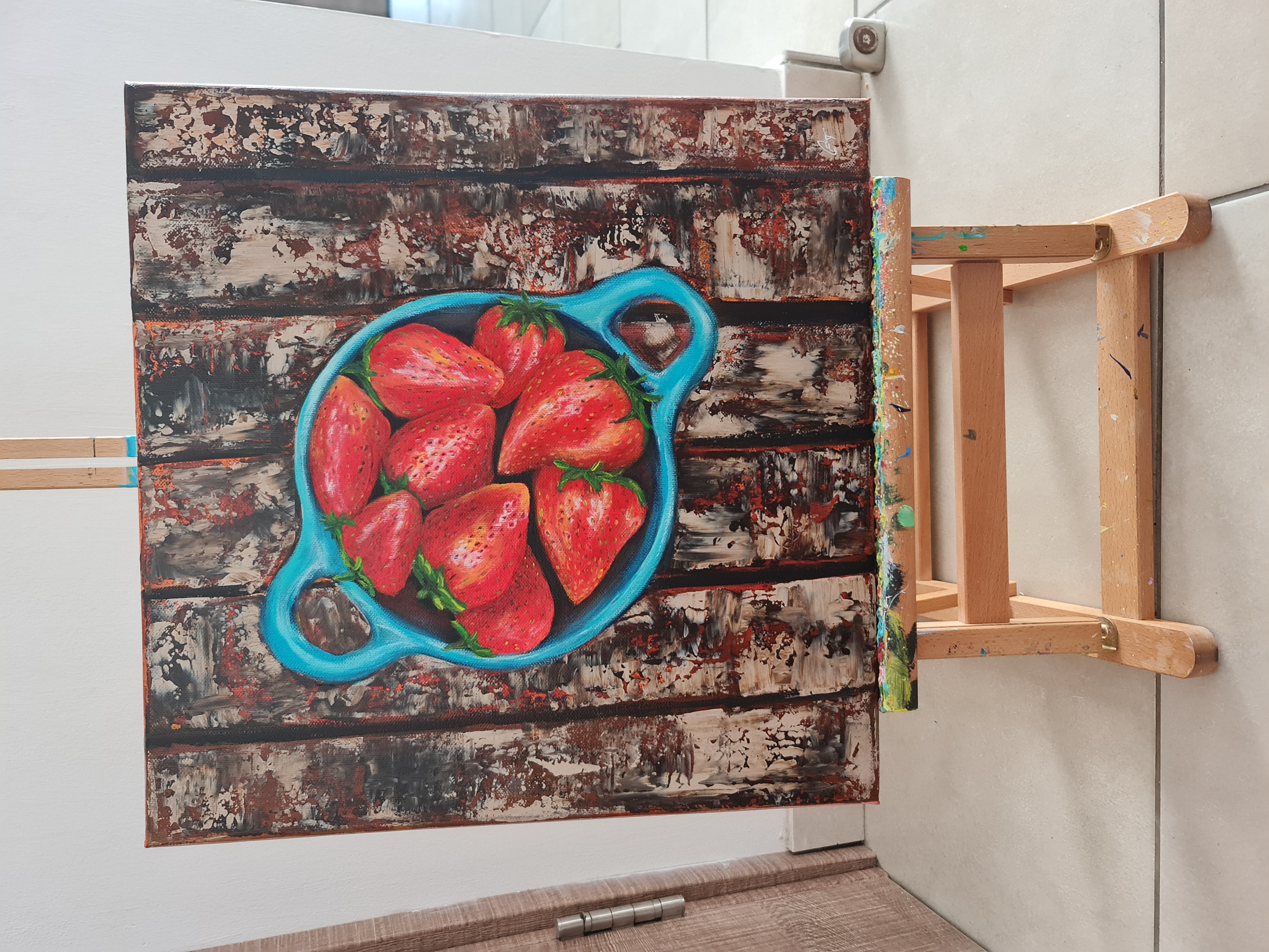 Strawberry Art Painting 