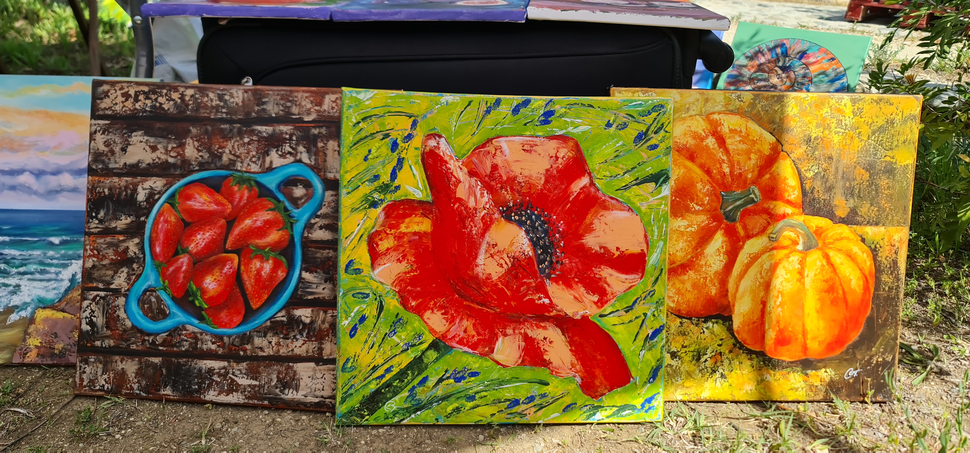 Strawberry Art Painting 