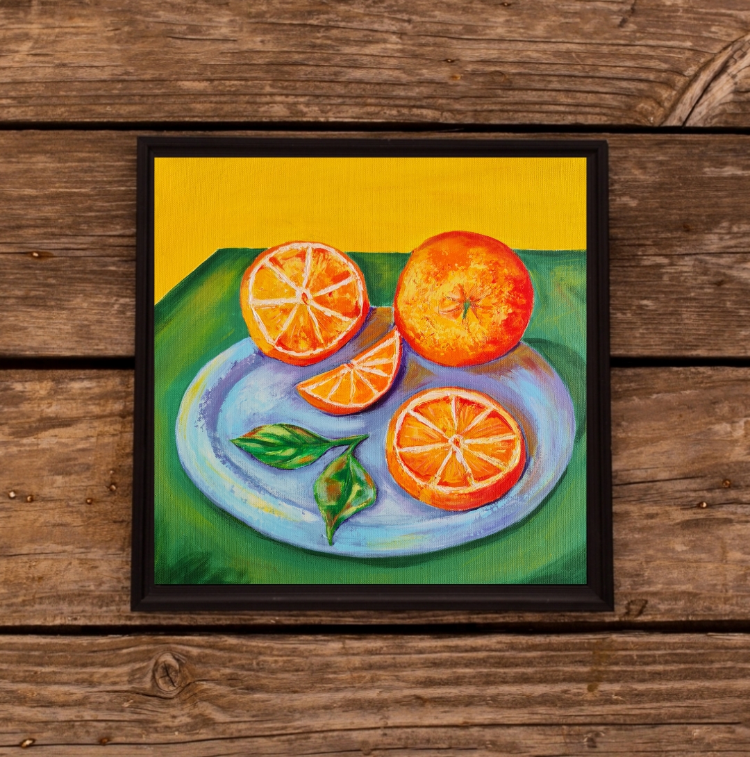 Vibrant Citrus Oranges Painting
