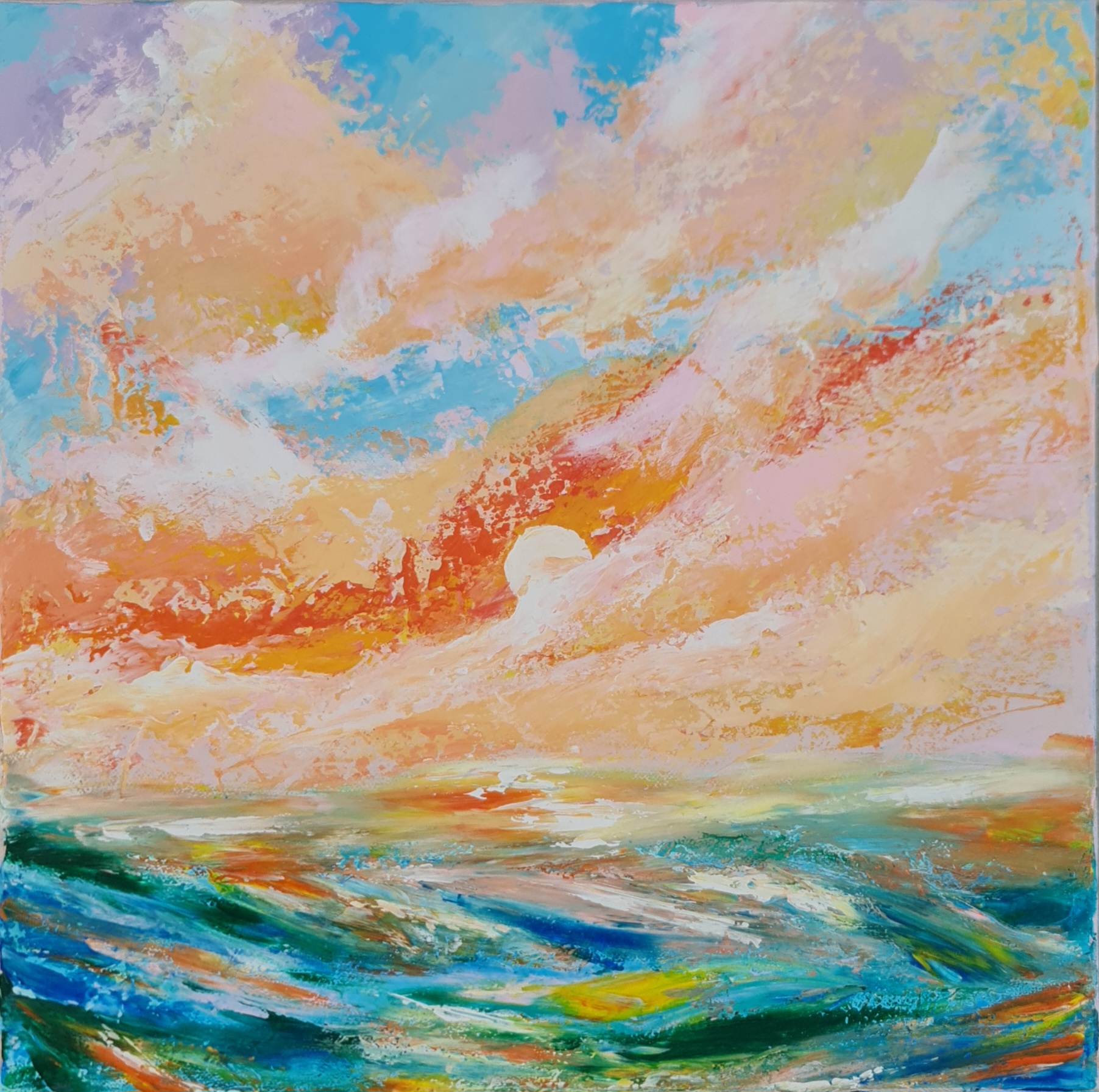 Ocean Sunset Painting