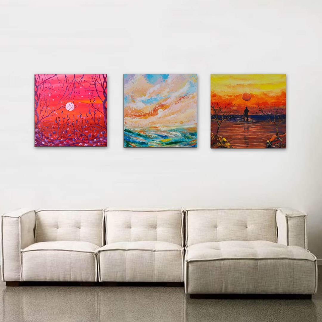 Ocean Sunset Painting