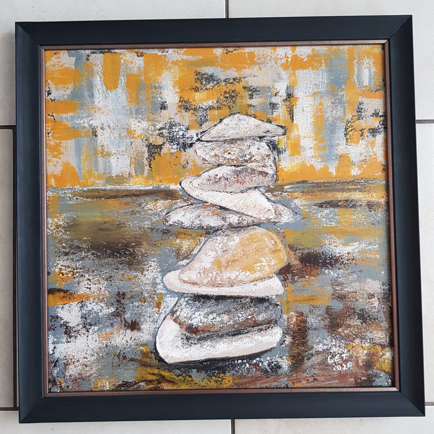 Abstract Rock Stack Artwork