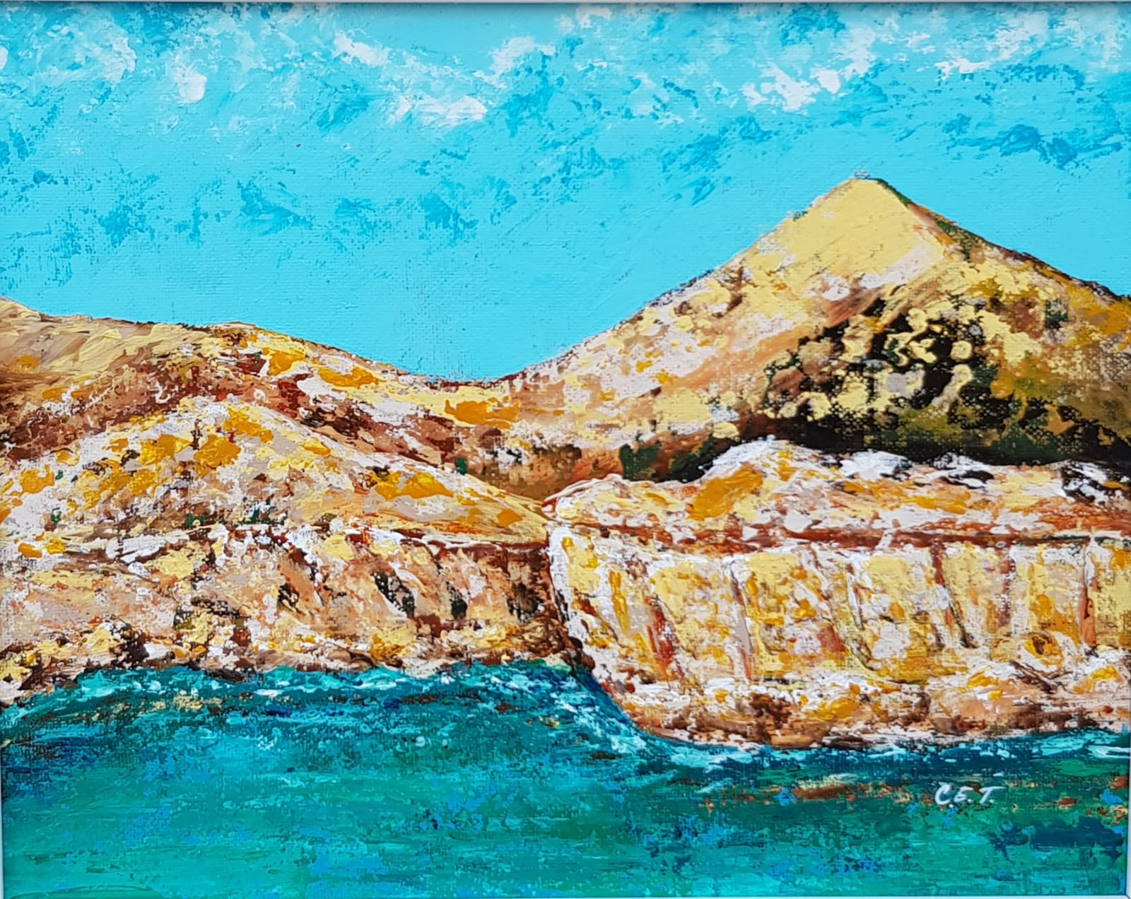 Landscape Painting,  Cyprus Coast