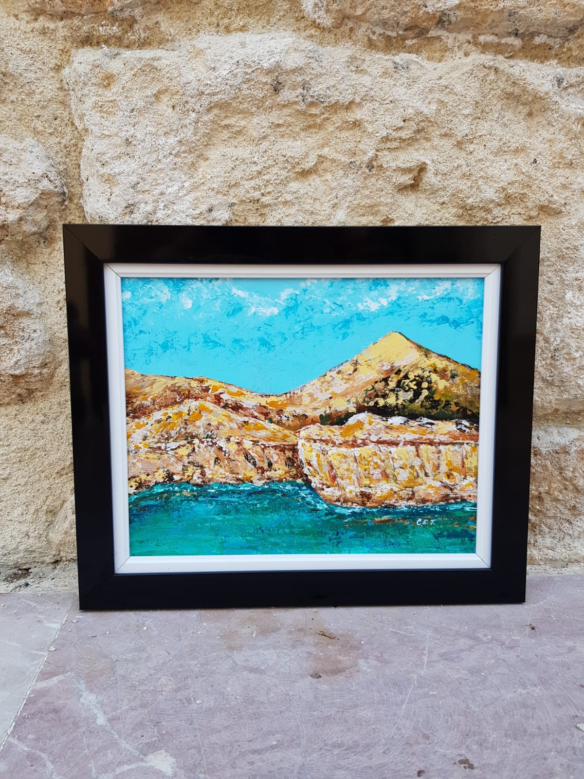 Landscape Painting,  Cyprus Coast
