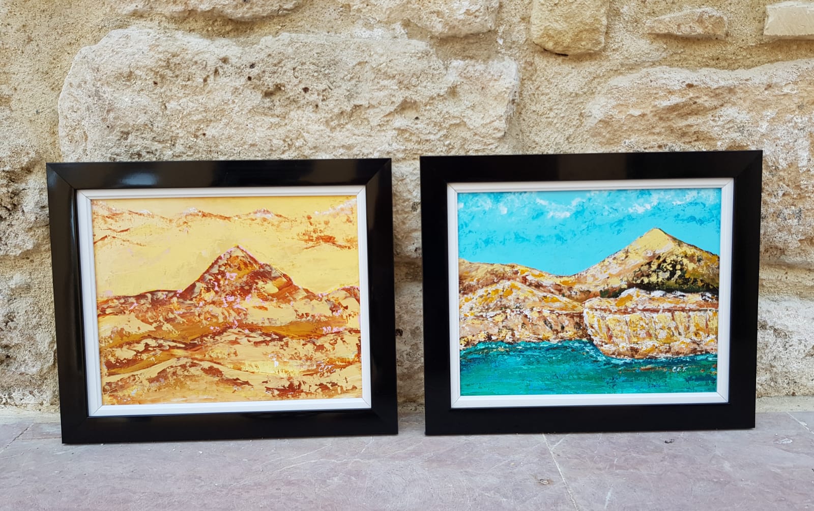 Landscape Painting,  Cyprus Coast