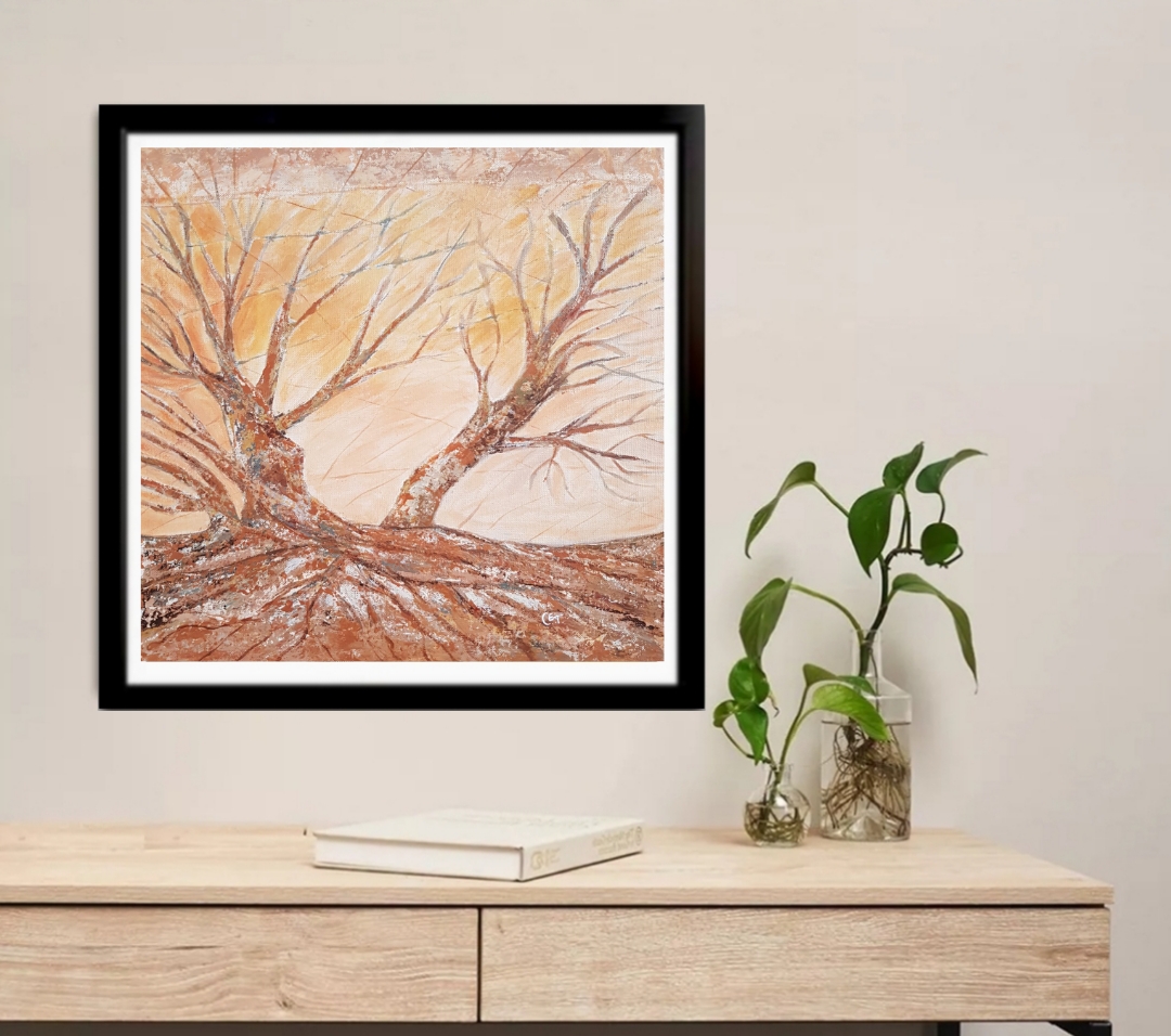 Abstract Tree Painting