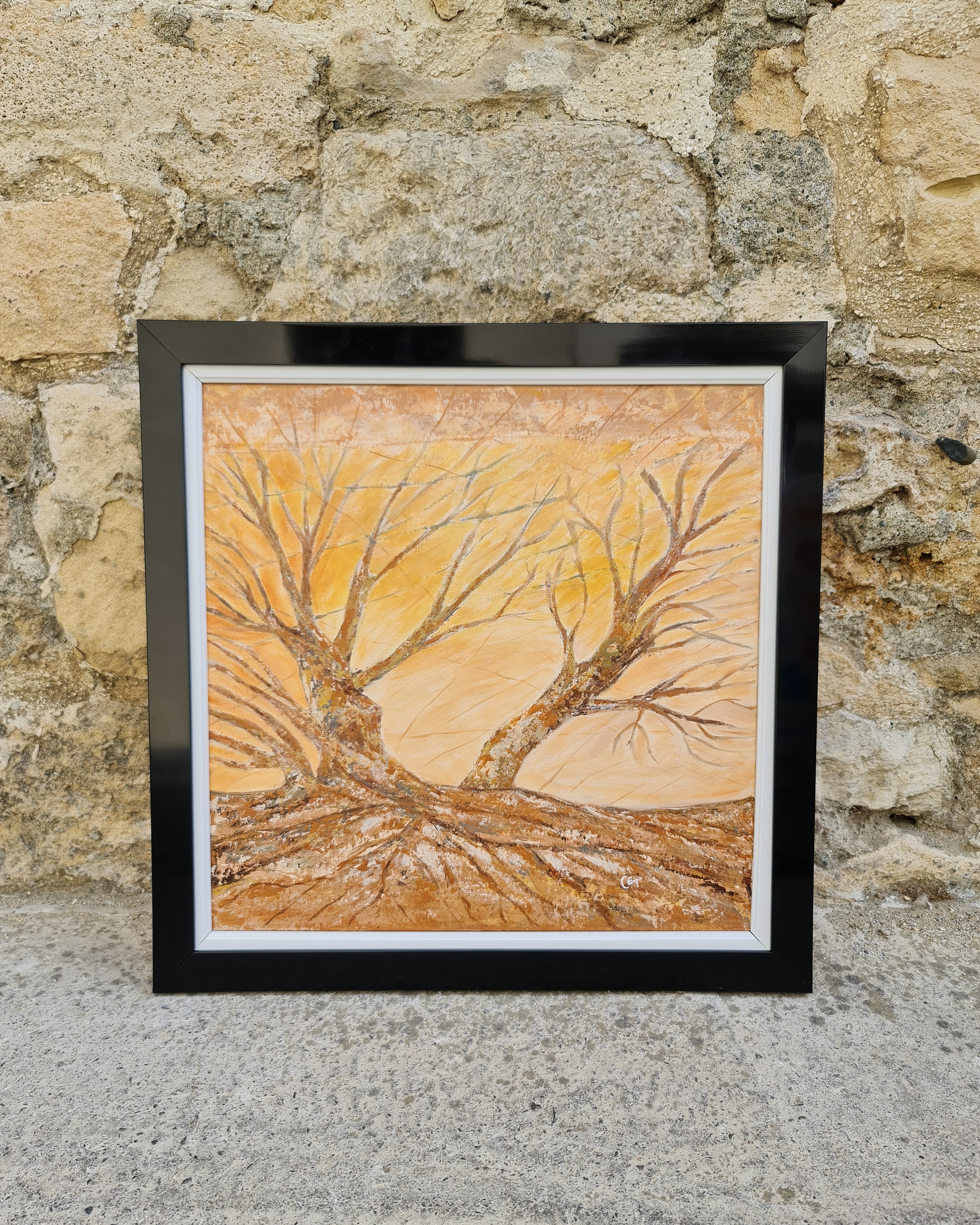 Abstract Tree Painting