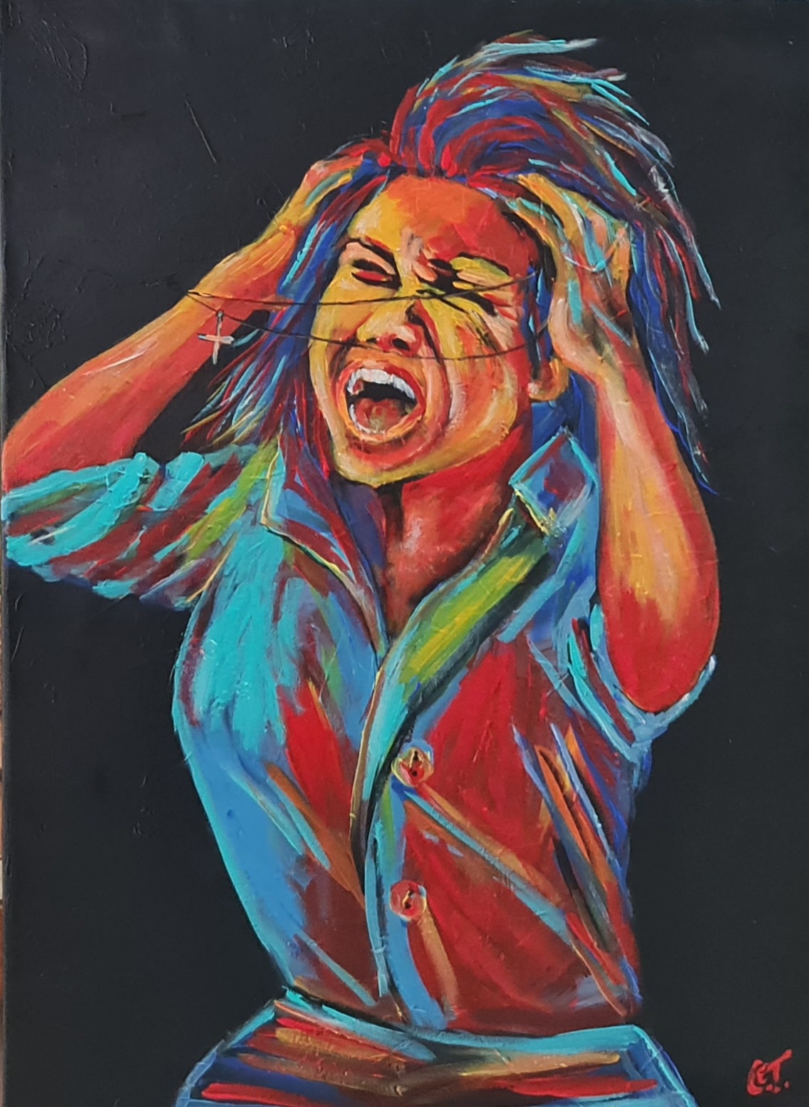 "The desperated" Abstract Emotional Artwork