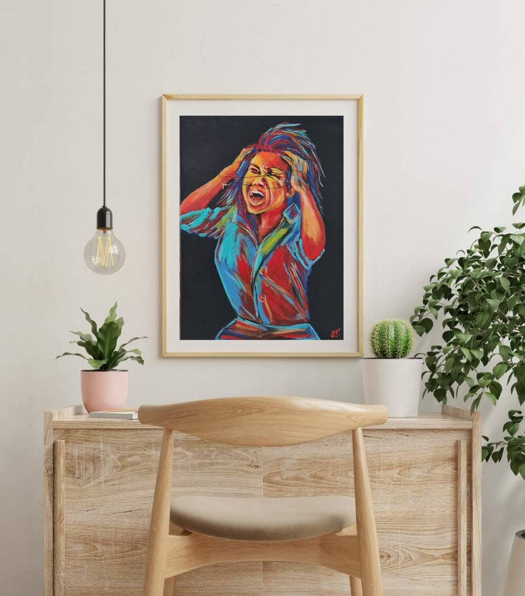 "The desperated" Abstract Emotional Artwork