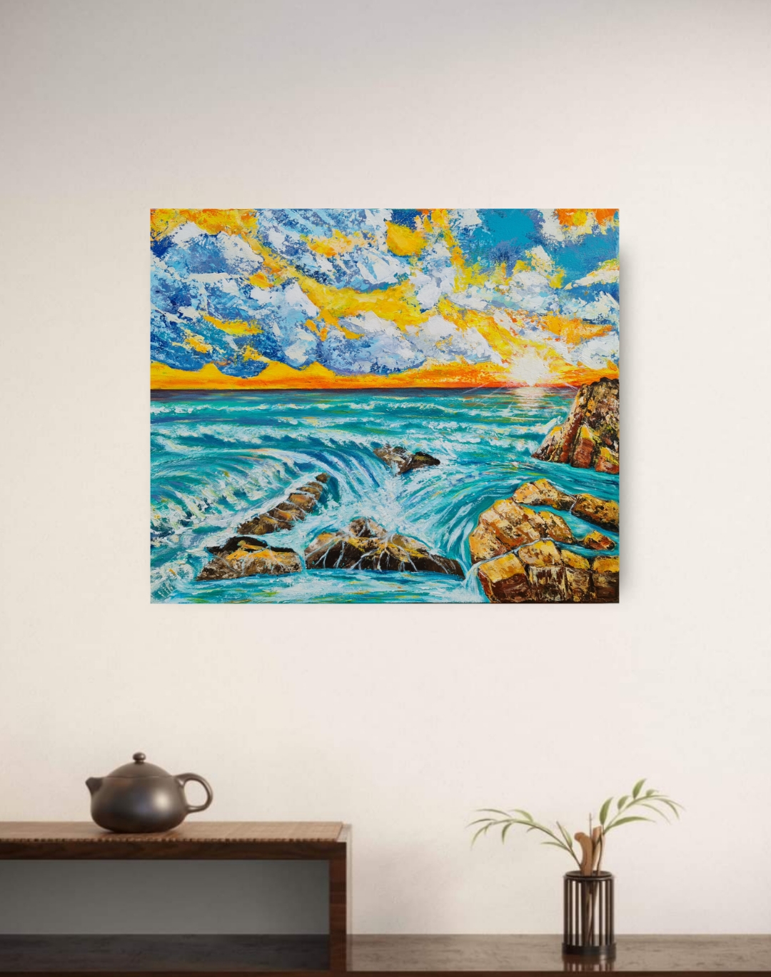 Ocean Sunset Painting