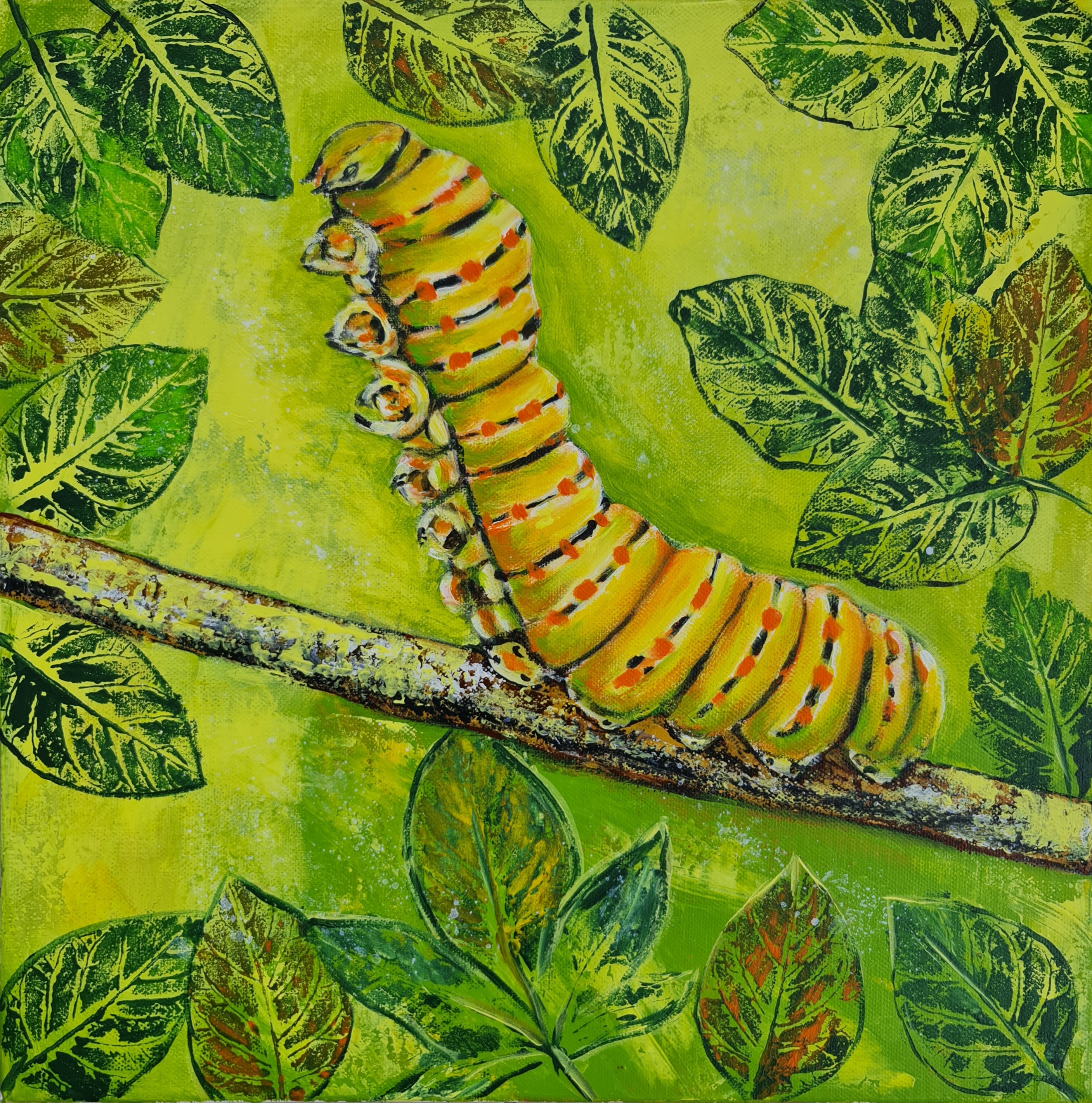 Caterpillar Painting