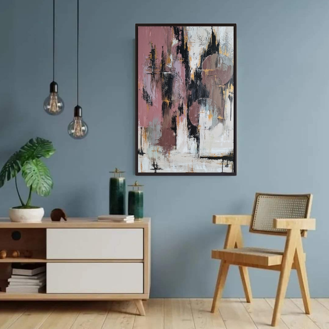 Abstract Modern Art Painting, "Parallel Universe"