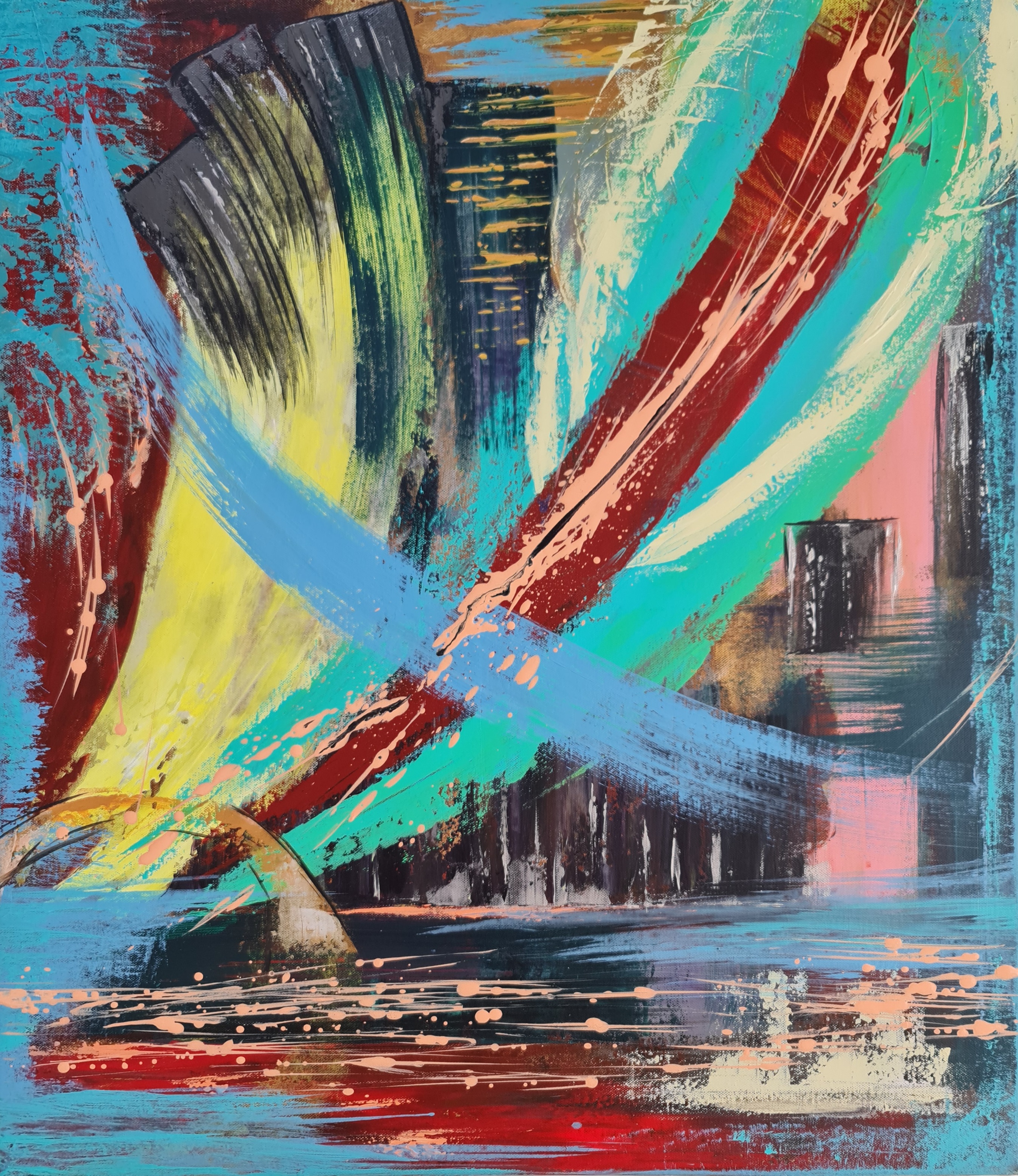 Abstract Art Painting "Energy Extractor "