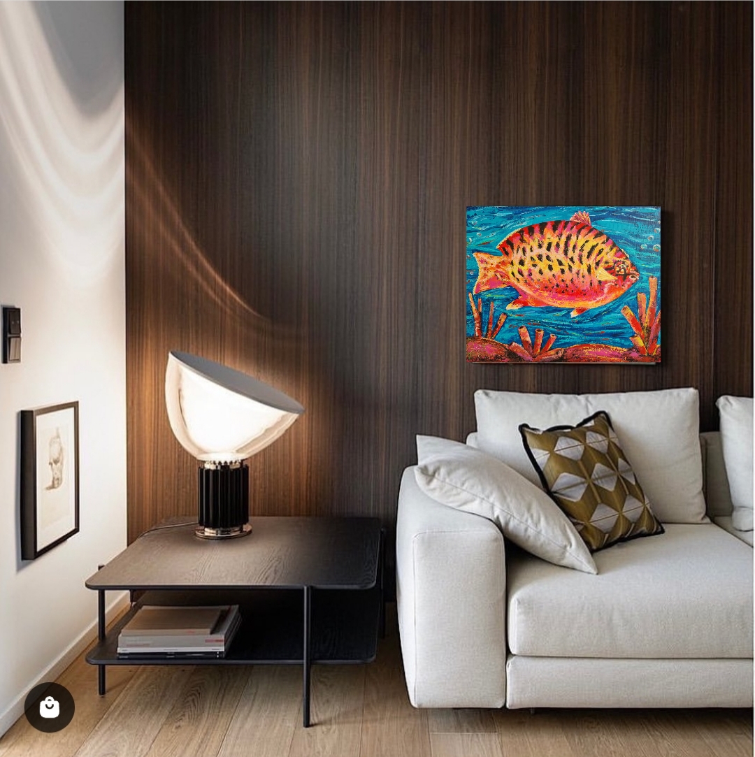 Vibrant Fish Painting