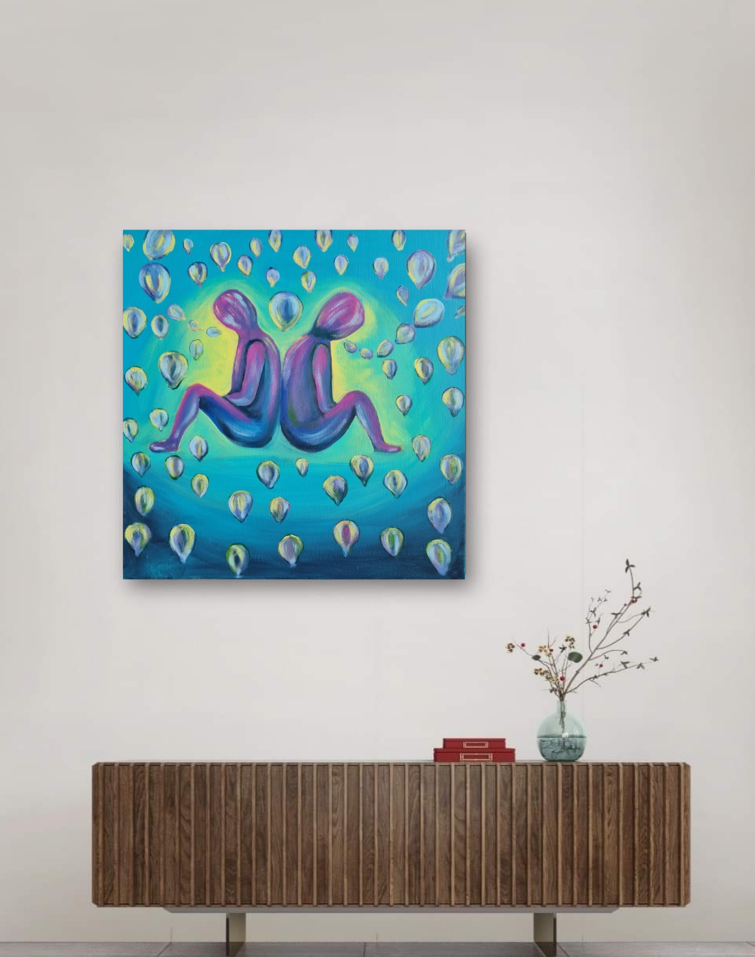 Abstract Figurative Painting, "Arguments"