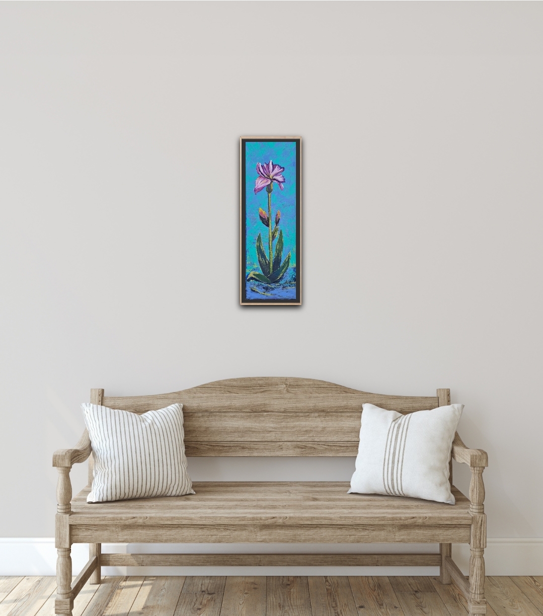 Floral Art Painting, Iris flower 