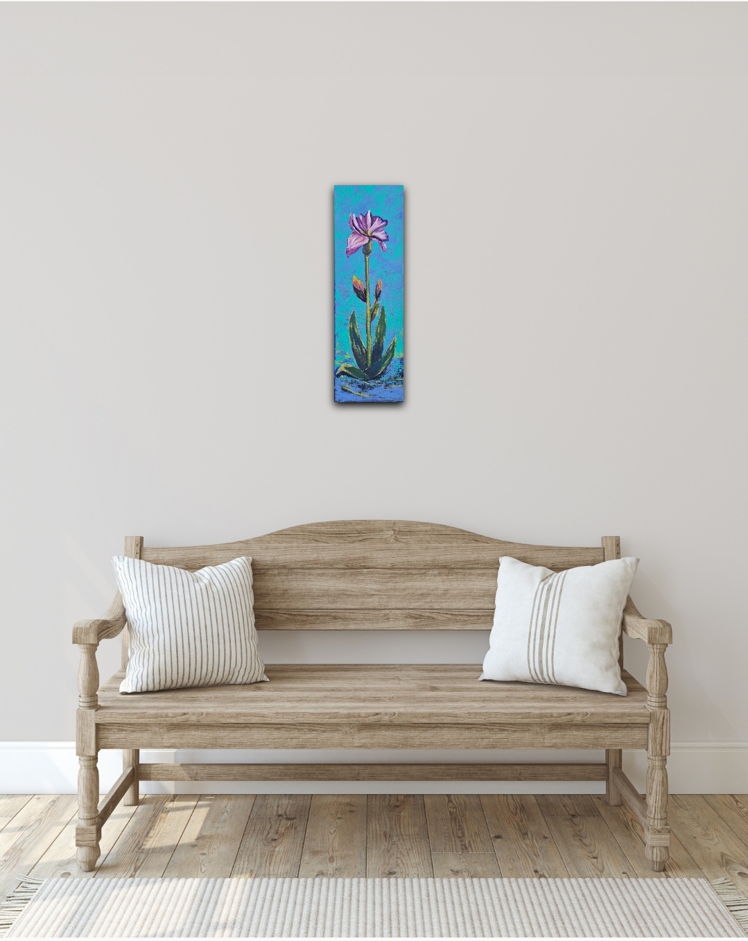Floral Art Painting, Iris flower 